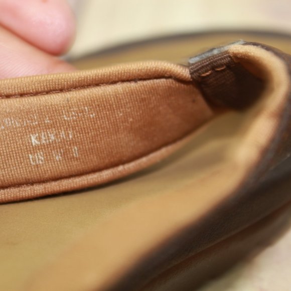 OluKai Kekai Brown Leather Thong Flip-Flops Sandals Size 8 - Picture 8 of 10